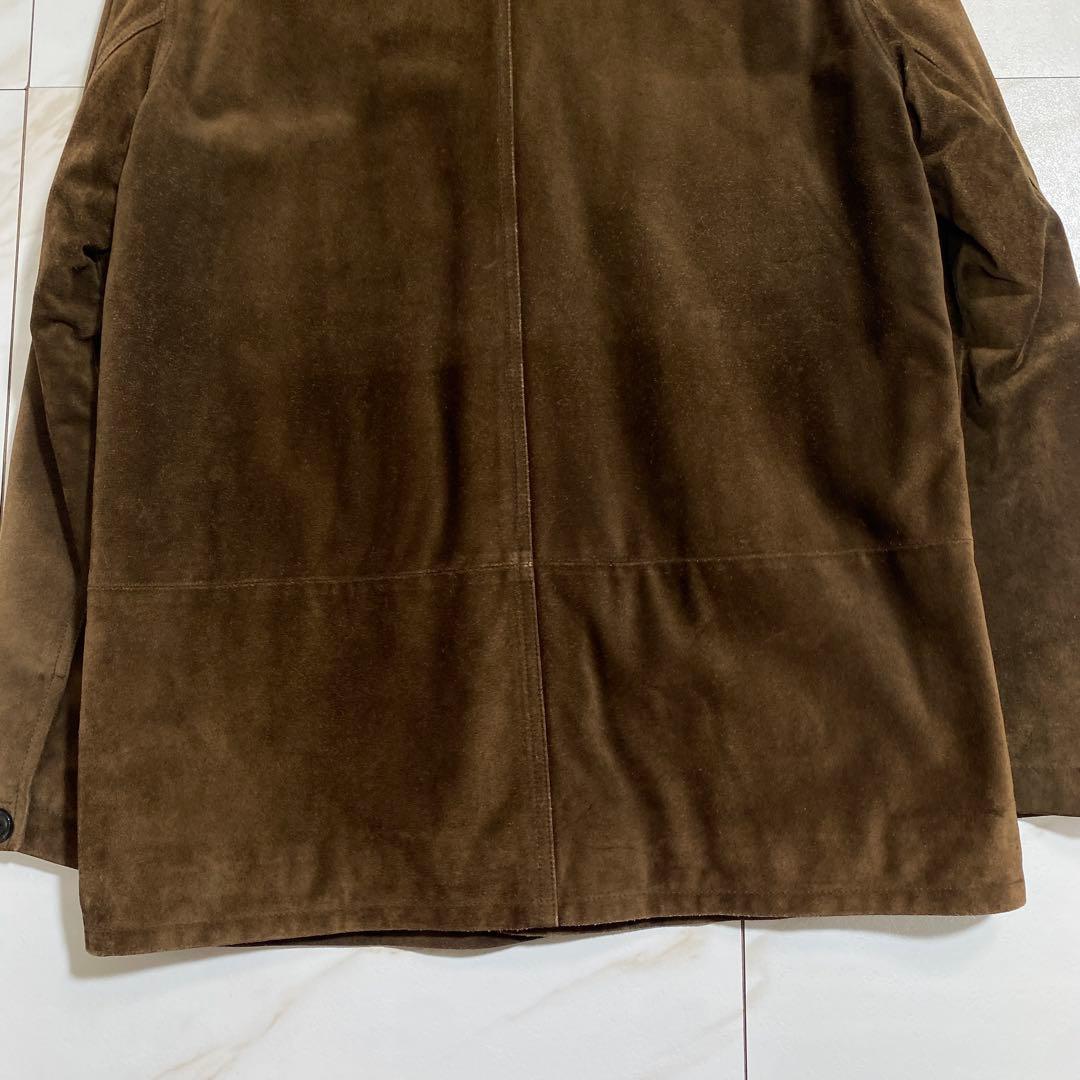 希少♡A.A.R ヨウジヤマモト レザースエードカバーオールコート キルティング