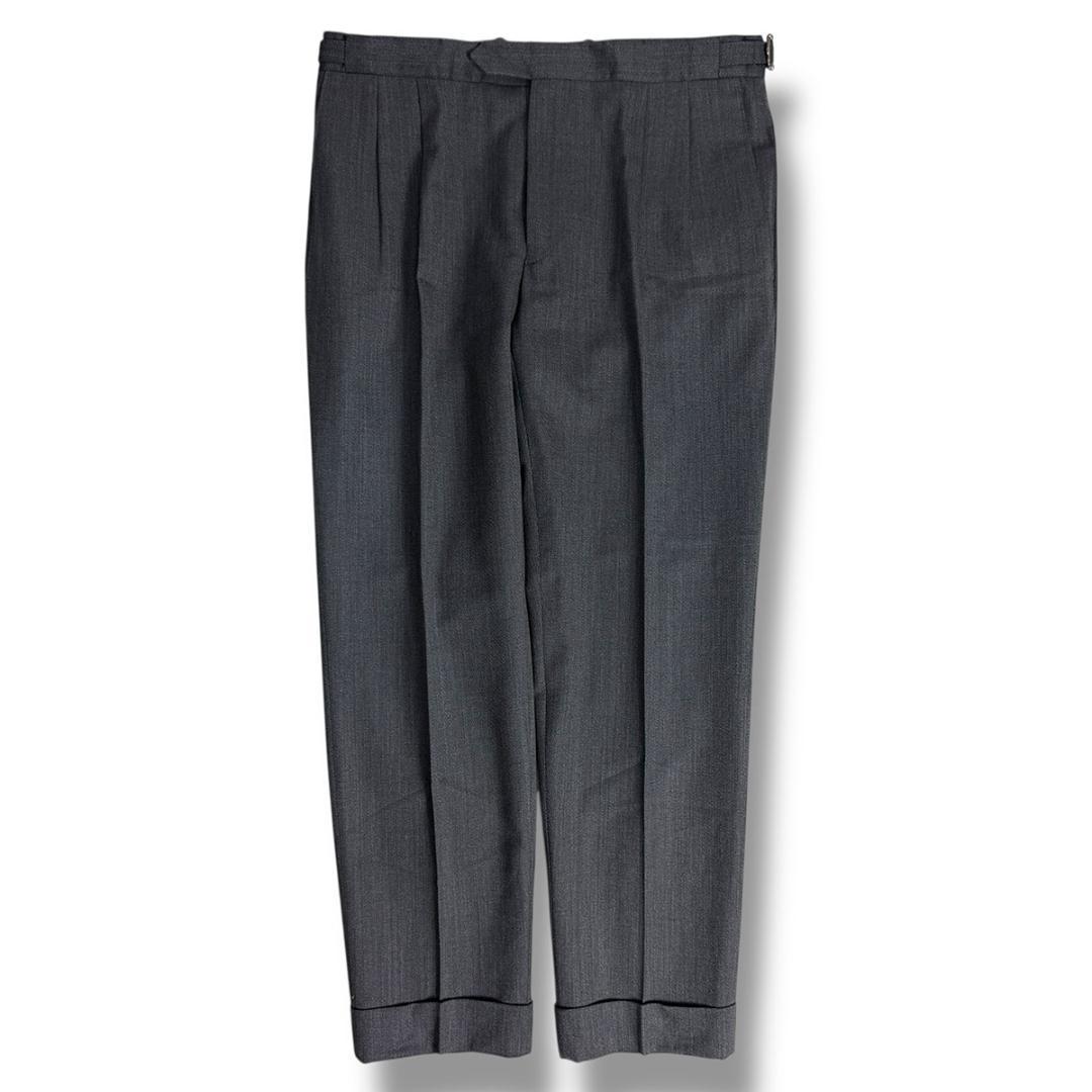 J5224 美品 ジェルマーノ ツイル2Pサイドアジャスタースラックス 48