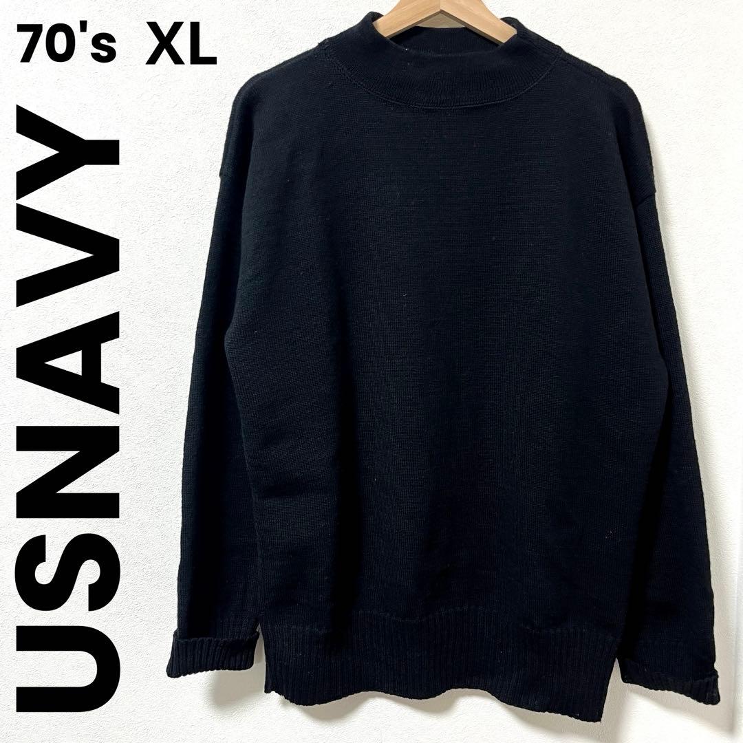 70's《USNAVY》Vintage Gob Sweater XL 希少サイズ
