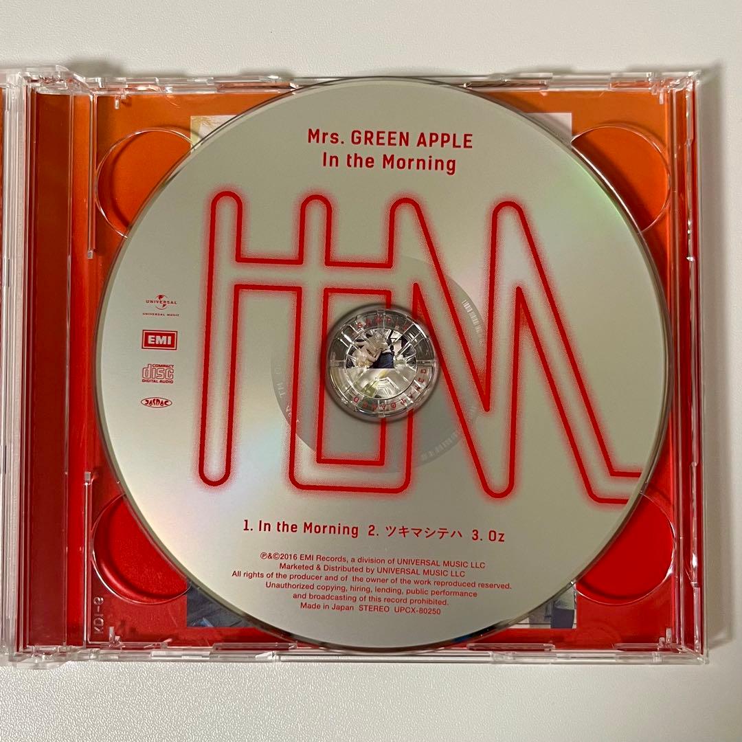 ミセスグリーンアップル　in the morning 初回限定盤　特典付き