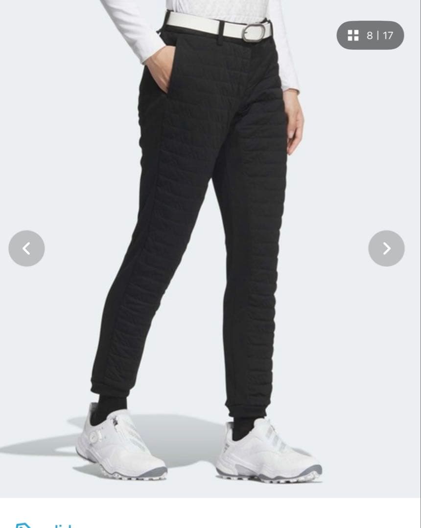 adidas ゴルフパンツ　レディース　新品　中綿　アディダス　パンツ　秋冬