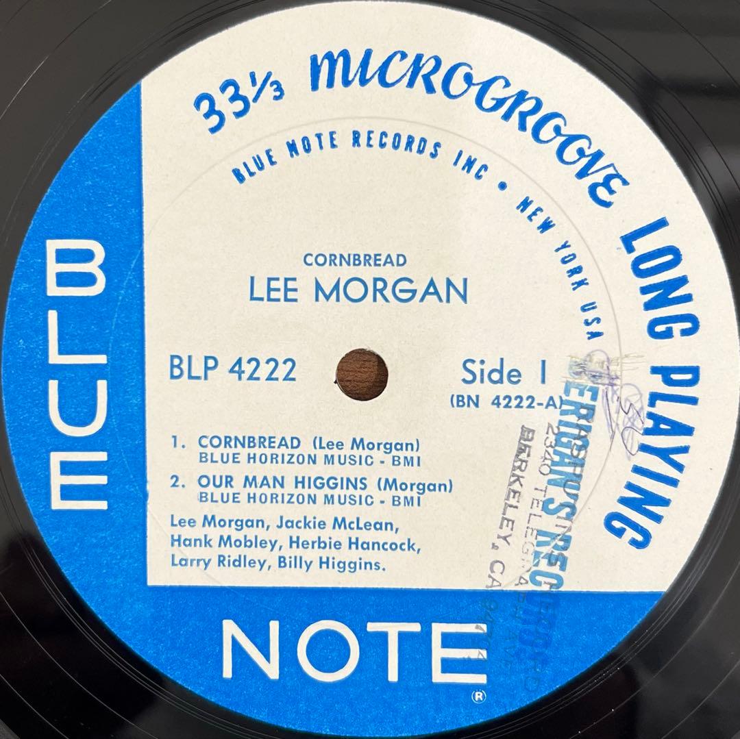 【LP/US初版】Lee Morgan / Cornbread