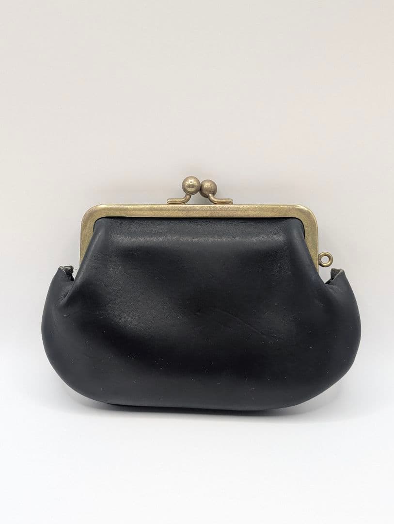 N25 がま口財布　Mサイズ　ブラック