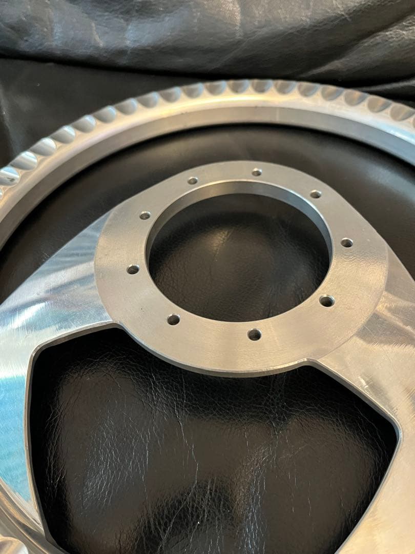 アルミニウム製ビレット ステアリングホイール ポリッシュ カスタム