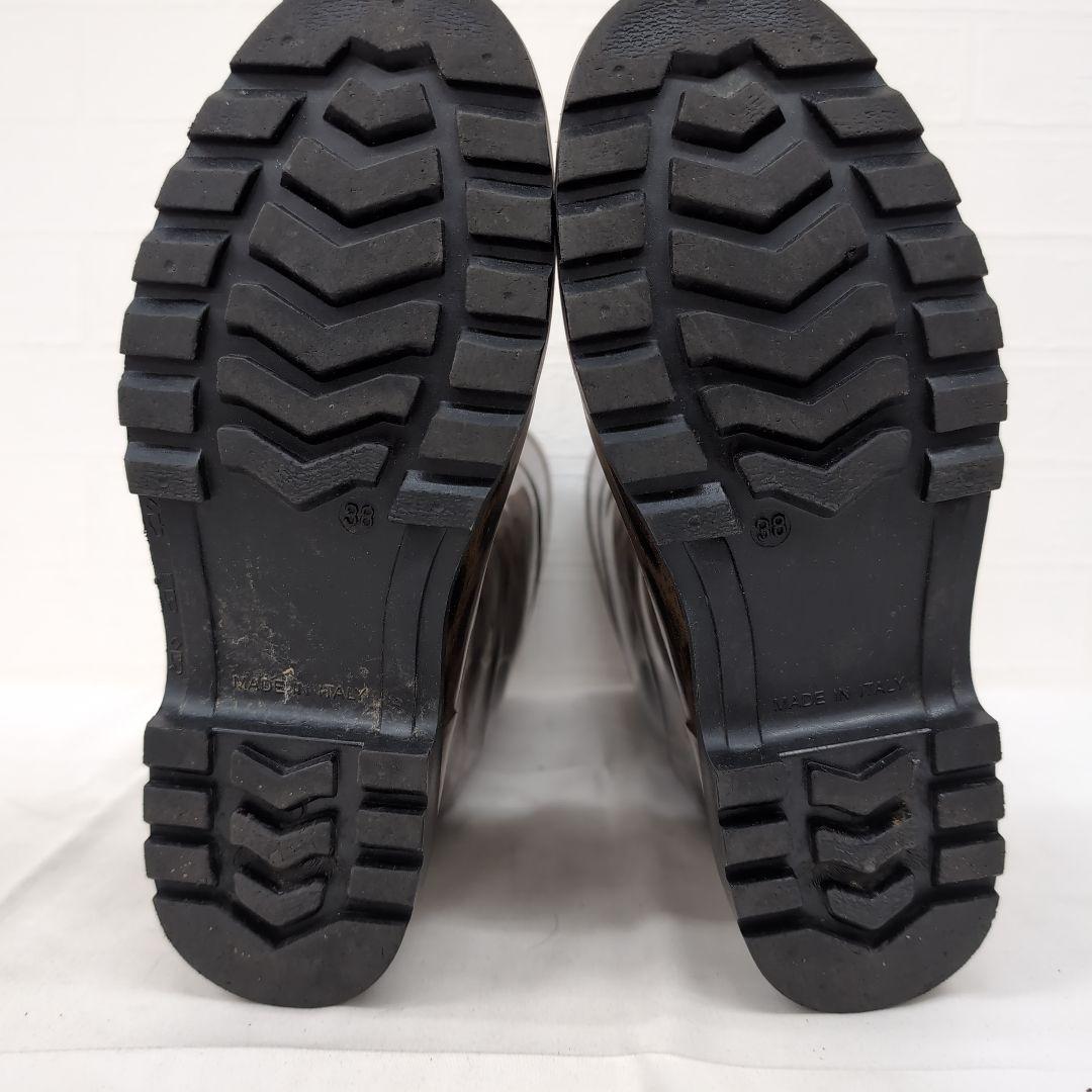 261○ DOLCE & GABBANA レオパード柄長靴 38 保存袋付き