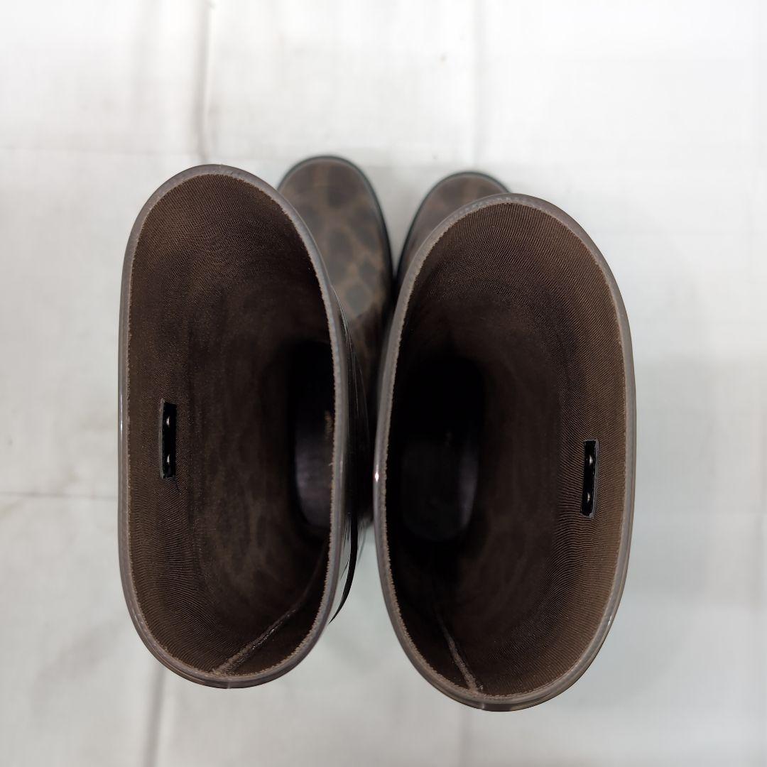 261○ DOLCE & GABBANA レオパード柄長靴 38 保存袋付き