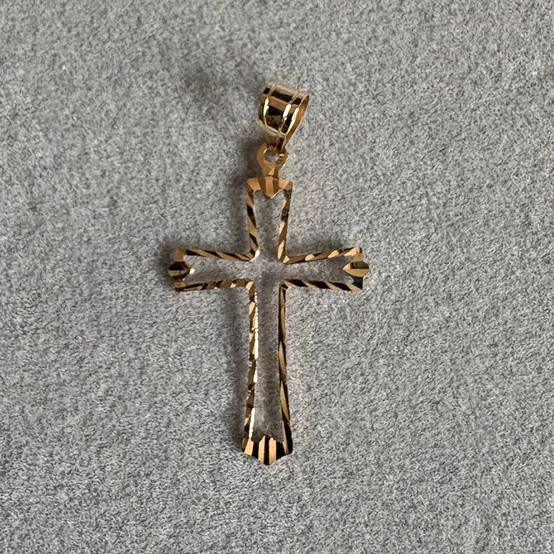 k18YG クロスペンダントトップ