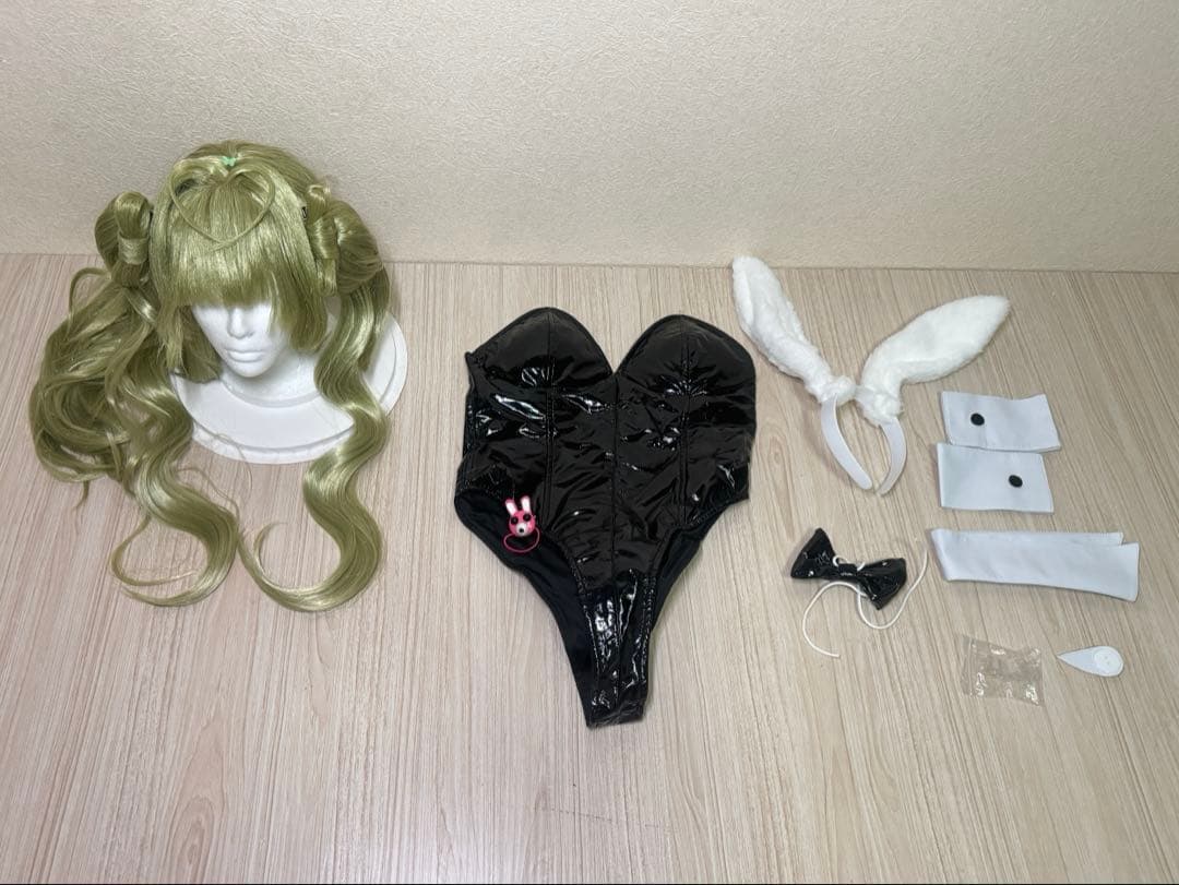 【即納】NIKKE ニケ ソーダ バニー コスプレ衣装 ウィッグ付き　フルセット