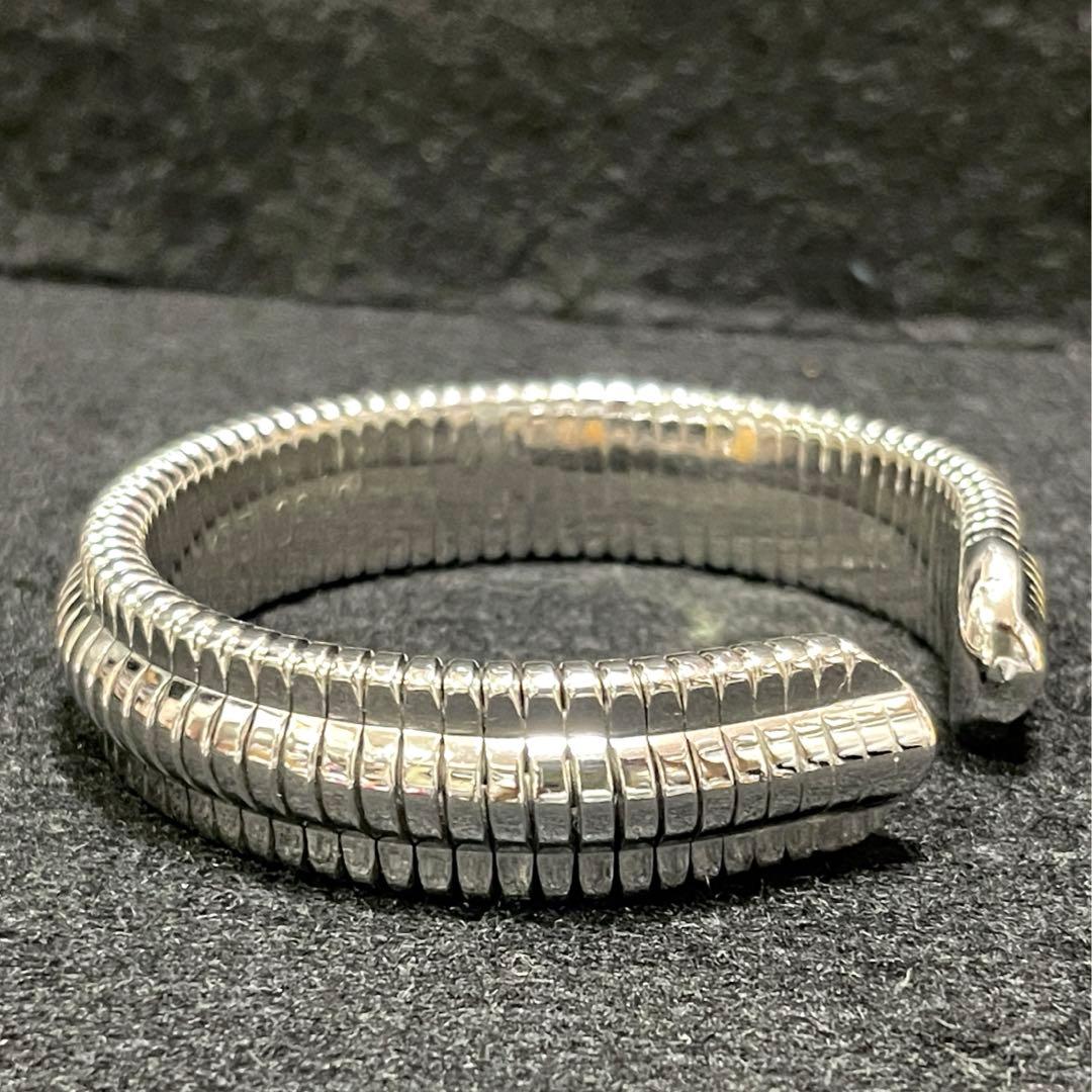 美品 オルゴンリング バングル ブレスレット シルバー系 施術用