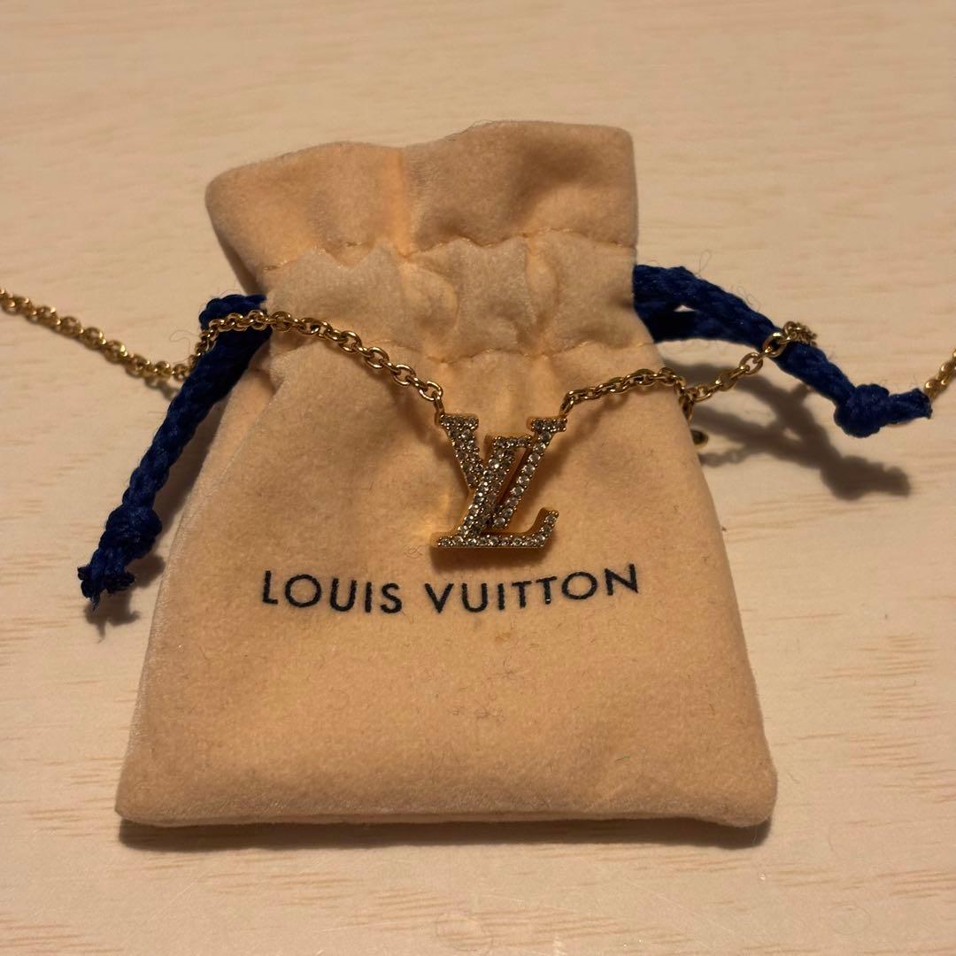 ルイヴィトン ネックレス LV アイコニック ゴールド