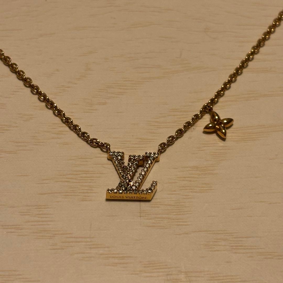 ルイヴィトン ネックレス LV アイコニック ゴールド