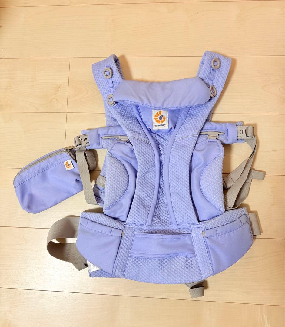 本日限り価格✨希少カラー✨エルゴベビー抱っこひもオムニブリーズ　ブルーラベンダー