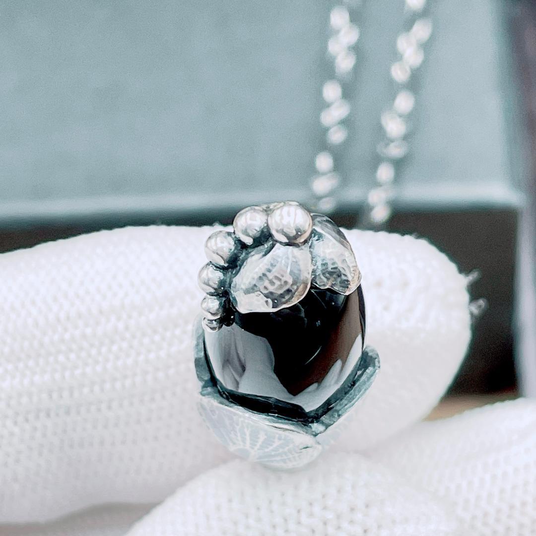 ◇ジョージジェンセン◇ 2024 ネックレス ヘリテージ 11.8g オニキス