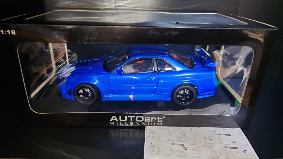 ミニカー 1/18 autoart NISSAN SKYLINE r34 GT-R