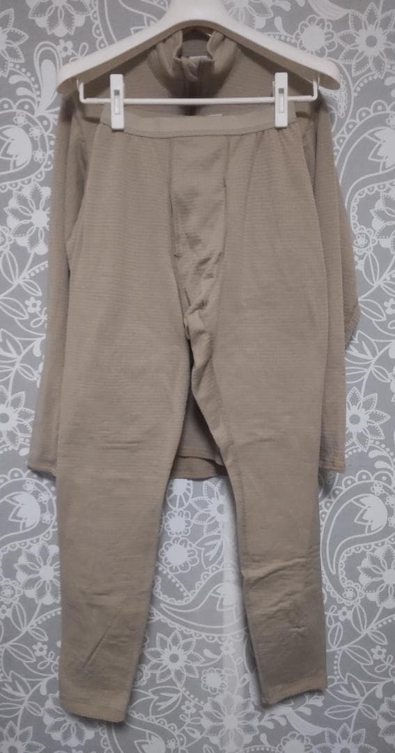 セット/ 米軍 ECWCS ポーラテック L2 プルオーバー+ロングパンツ SR