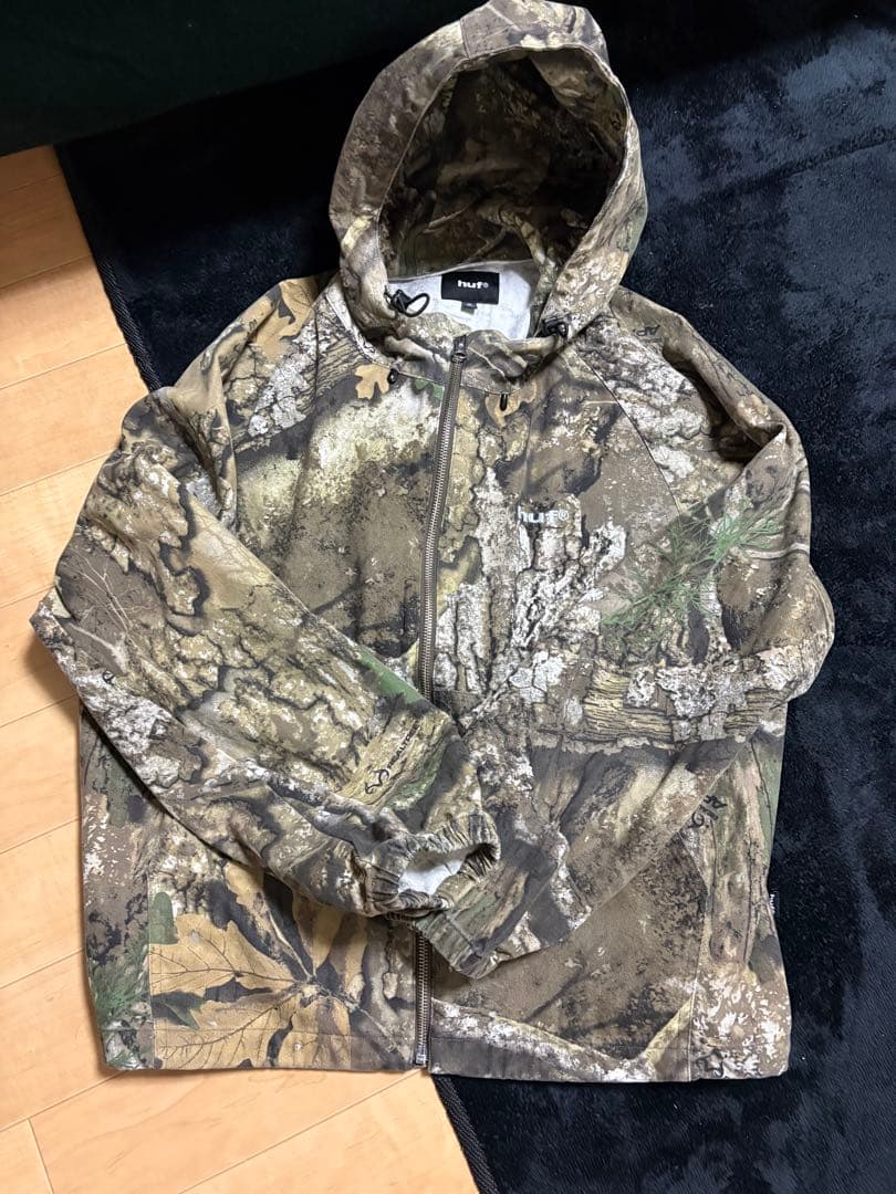 huf 迷彩柄 ナイロンジャケット M