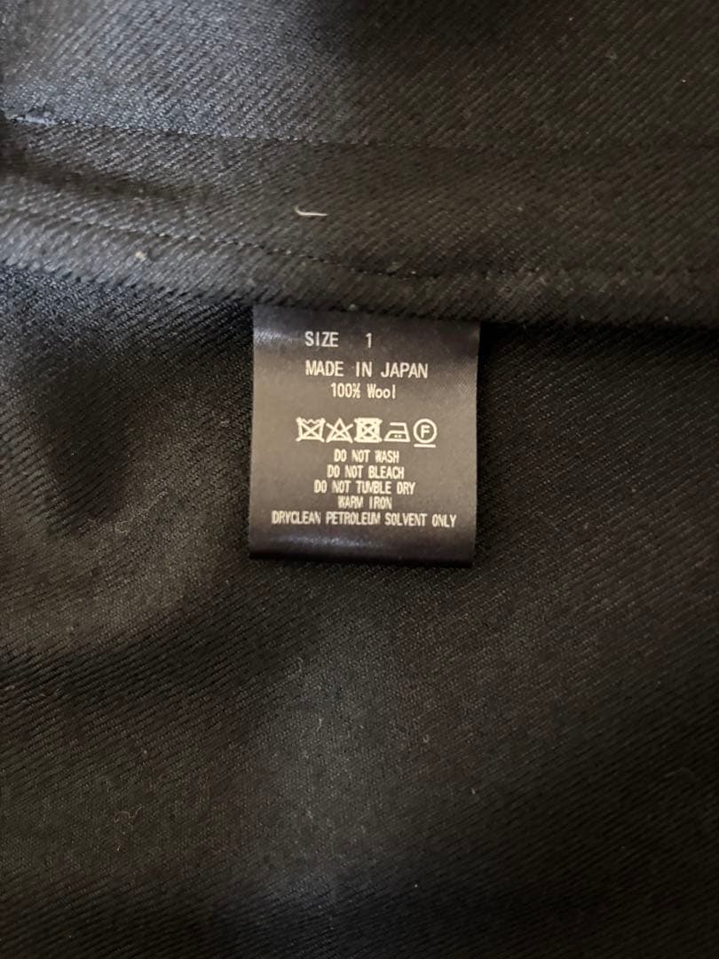 Marka ウールソフトサージ / ダブルブレストシャツジャケット black