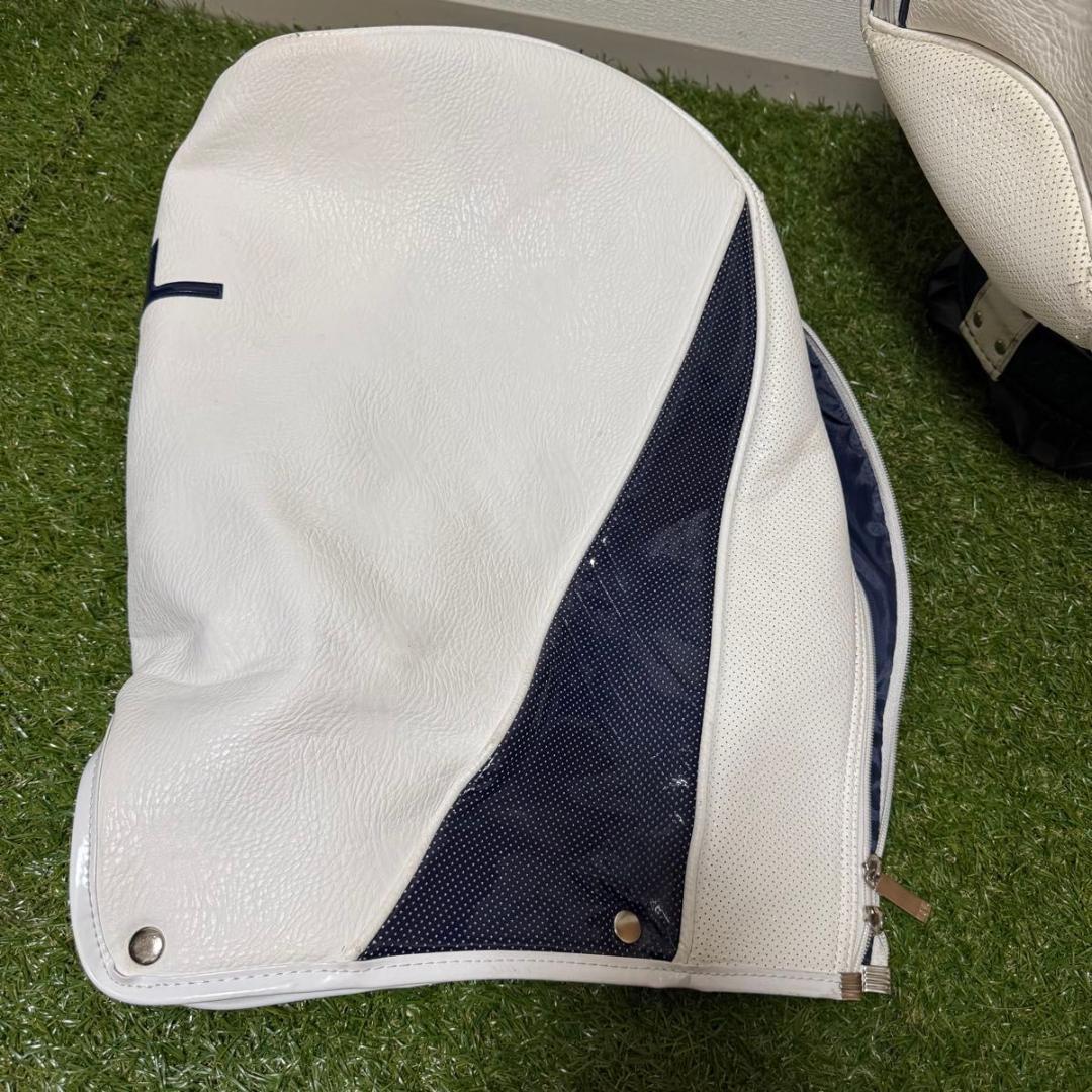 J.LINDEBERG J.リンドバーグ キャディバッグ レザー ホワイト