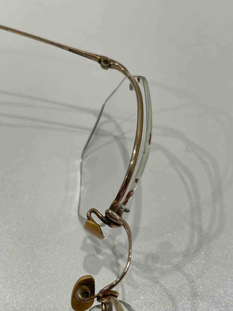 金属製多角形メガネ(度あり)