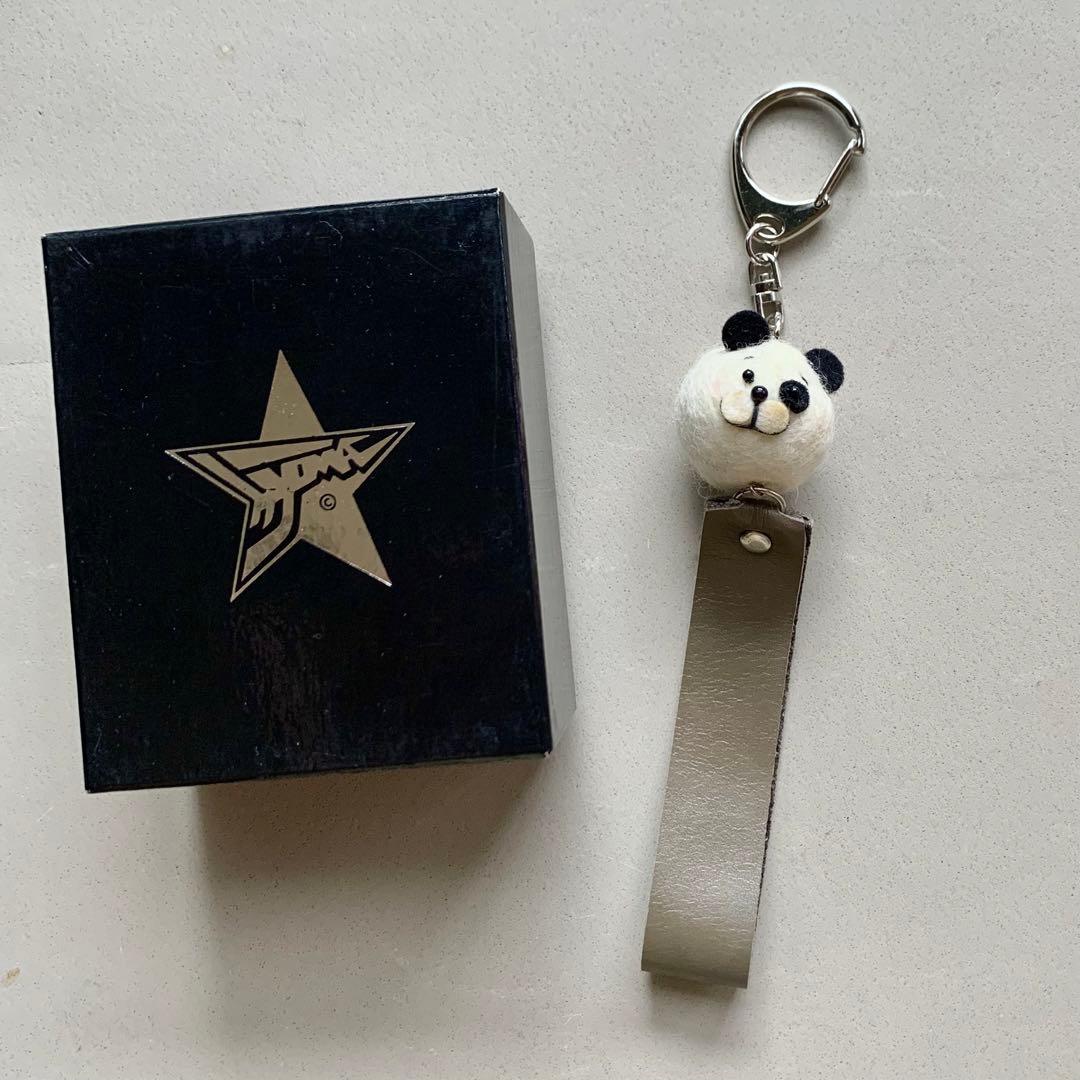 希少！20471120！パンダひょーま君フェルト？キーホルダー