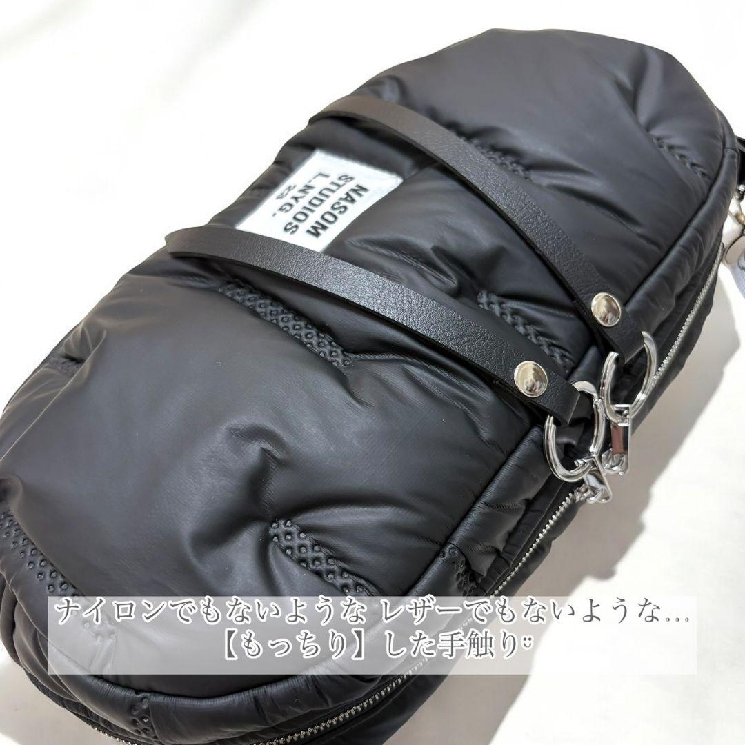 QUILTING shoulder bag ポーチ付き／black
