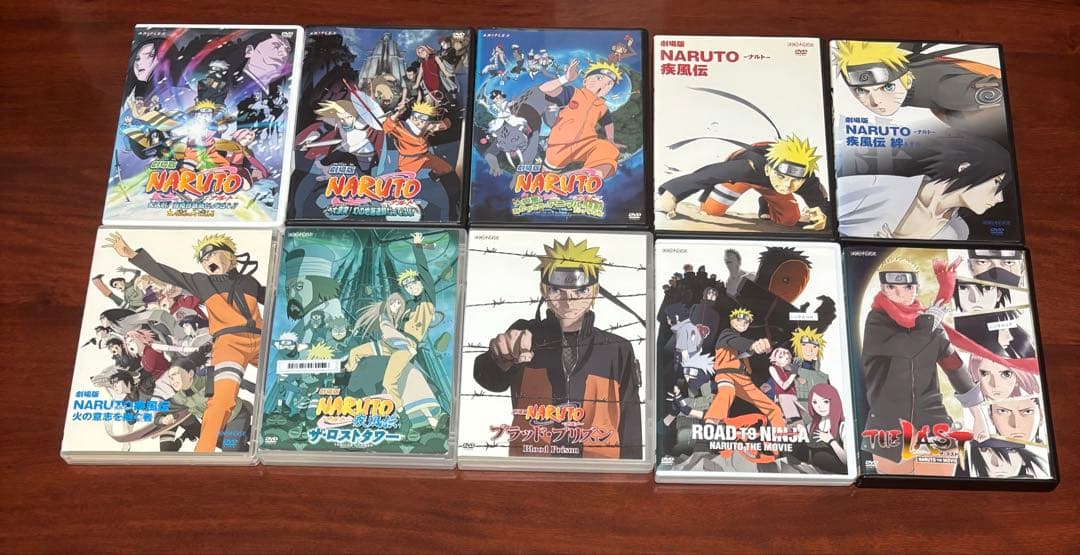 ケース付 ナルト疾風伝+BORUTO(ボルト)+劇場版 全270巻セット dvd