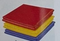 三つ折りできる！ストレッチマット　基礎ポーズイラスト付き　近畿圏送料無料！