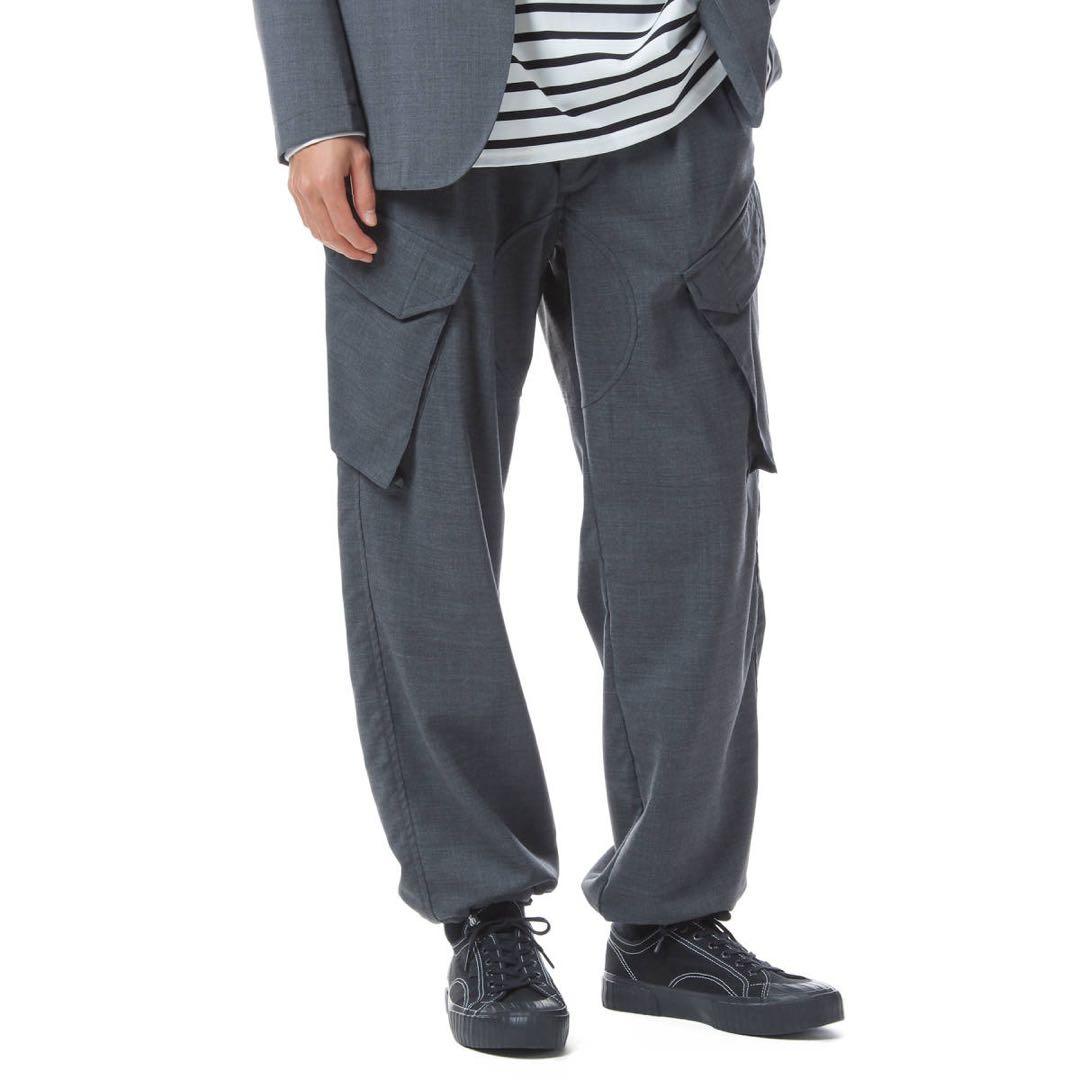 SOPHNETソフネット　ノーカラージャケット　カーゴパンツ セットアップ L