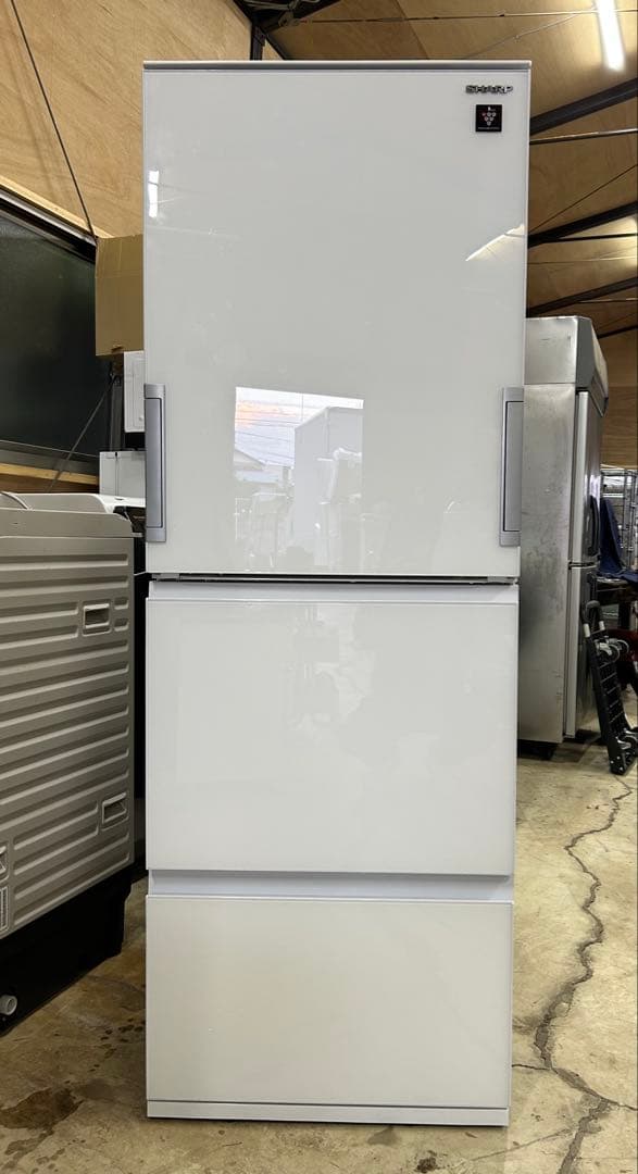 SHARP 冷蔵庫 SJ-GW35J-W 350L どっちもドア2022年製