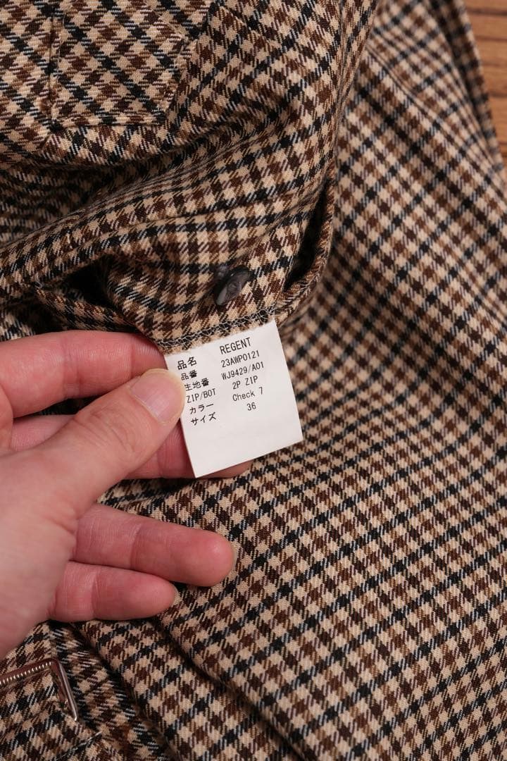 Fumiya Hirano ガンクラブチェック トラウザーズ