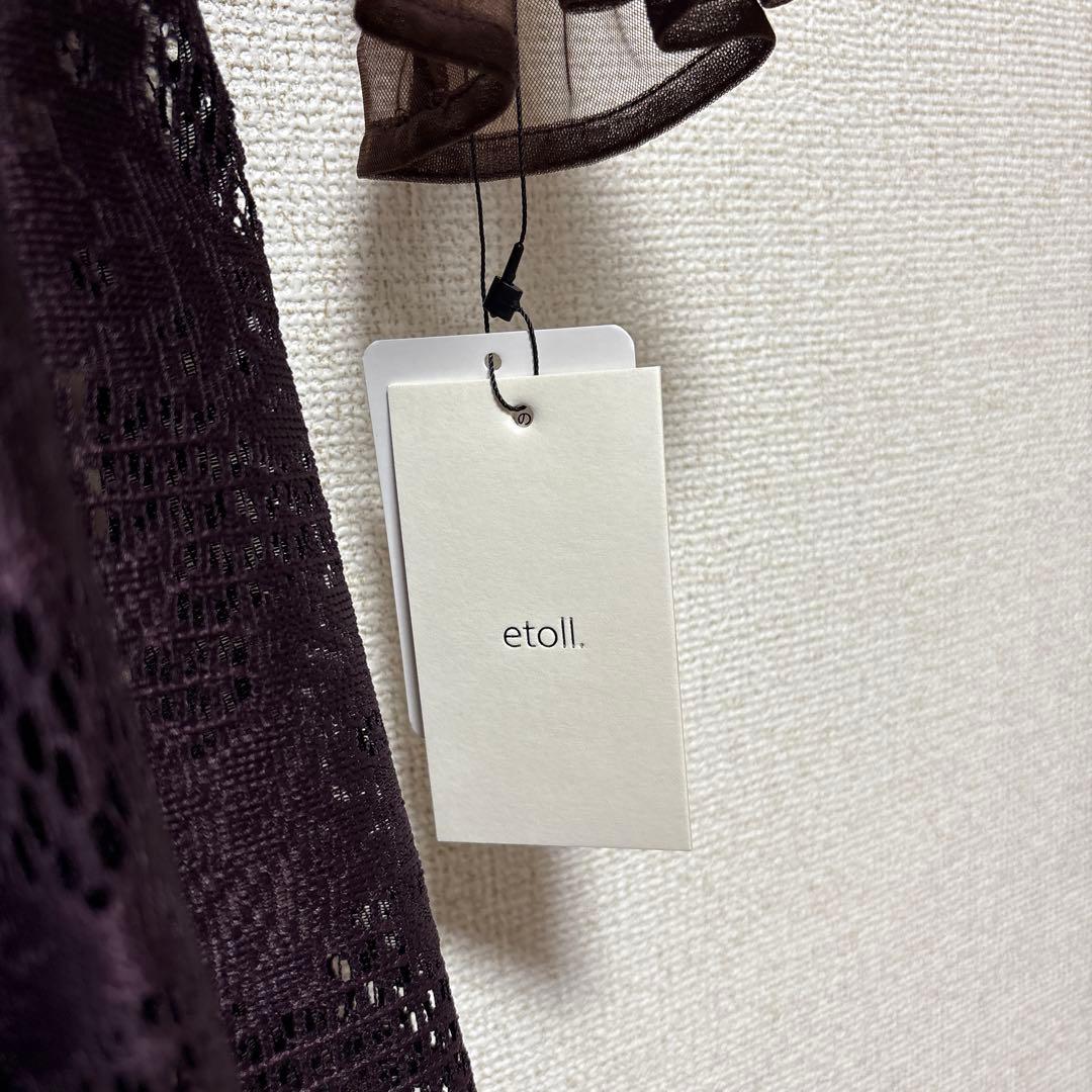 etoll パープルシフォンパーティードレス