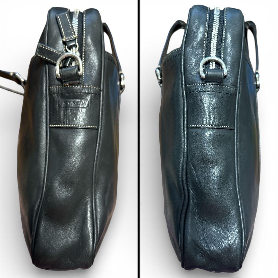 COACH コーチ 2way ビジネスバッグ ブラック 70168 カーフレザー