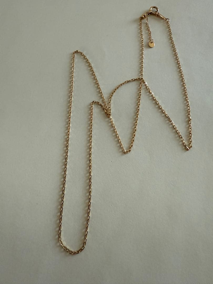 K18金ゴールド スネークチェーン ネックレス1.4g