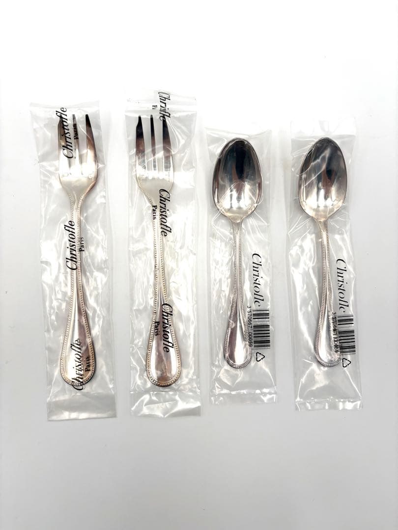未使用未開封　クリストフル　フォーク　スプーン　カトラリー　4点セット 箱付き