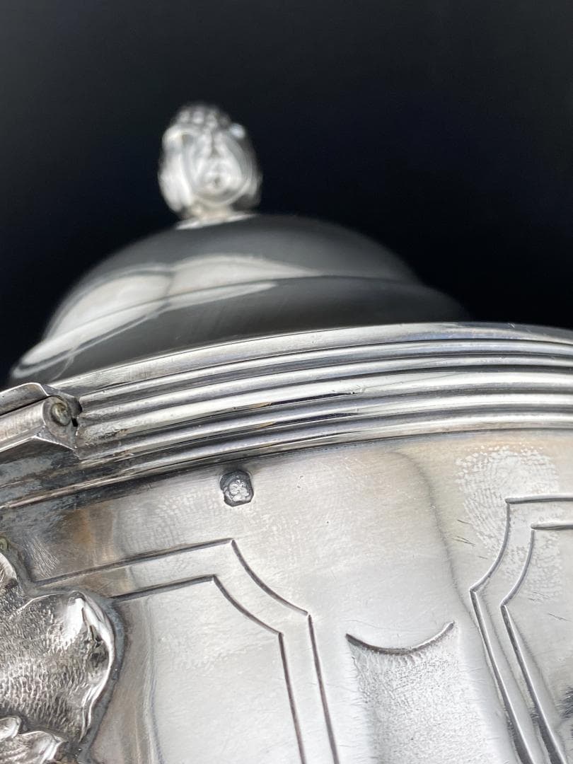 I25 フランス 楽器文様 オーケストラ 純銀950 ティーポット コーヒー