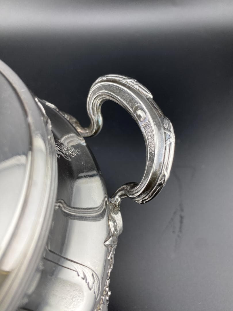 I25 フランス 楽器文様 オーケストラ 純銀950 ティーポット コーヒー