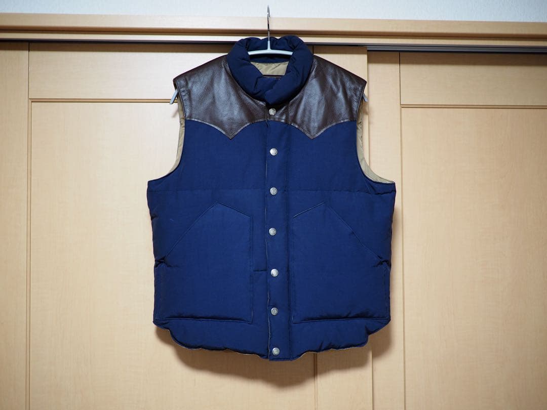 Sugar Cane ダウンベスト M ネイビー