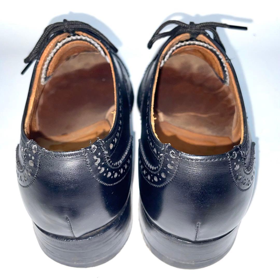 REGAL リーガル ブリティッシュコレクション ブラック セミブローグ 革靴