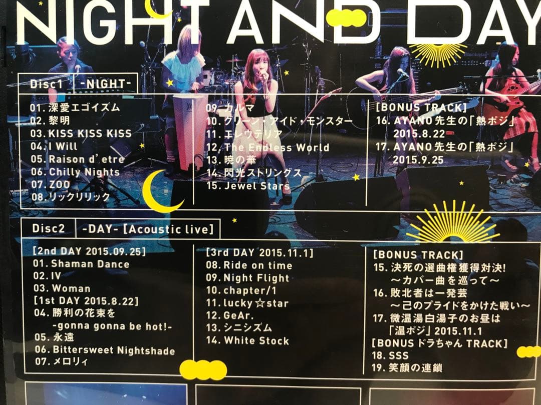 CYNTIA NIGHT AND DAY DVD 2枚組 ワンマンライブ