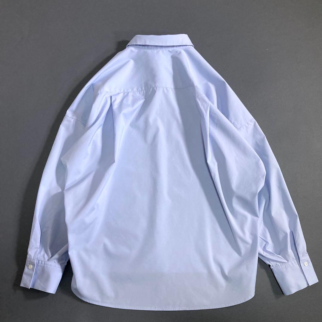 美品 ソージュ コクーンシャツ ブルー 長袖 Mサイズ