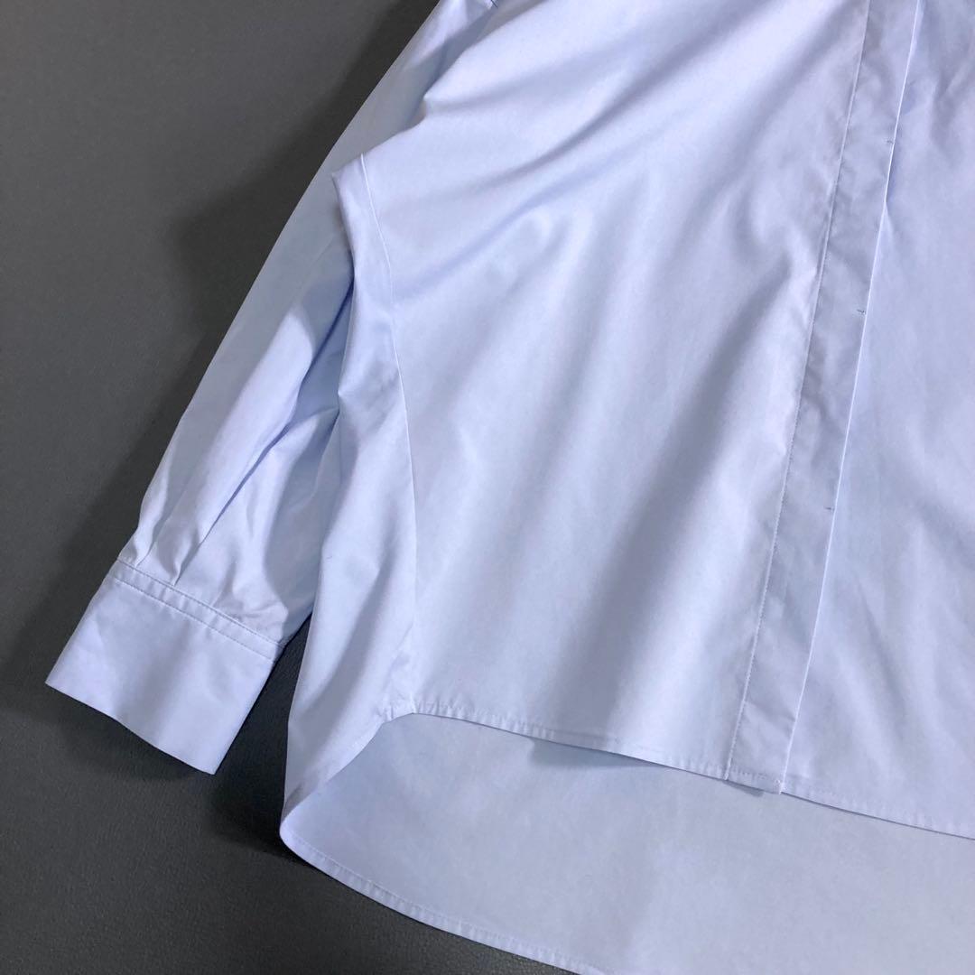 美品 ソージュ コクーンシャツ ブルー 長袖 Mサイズ