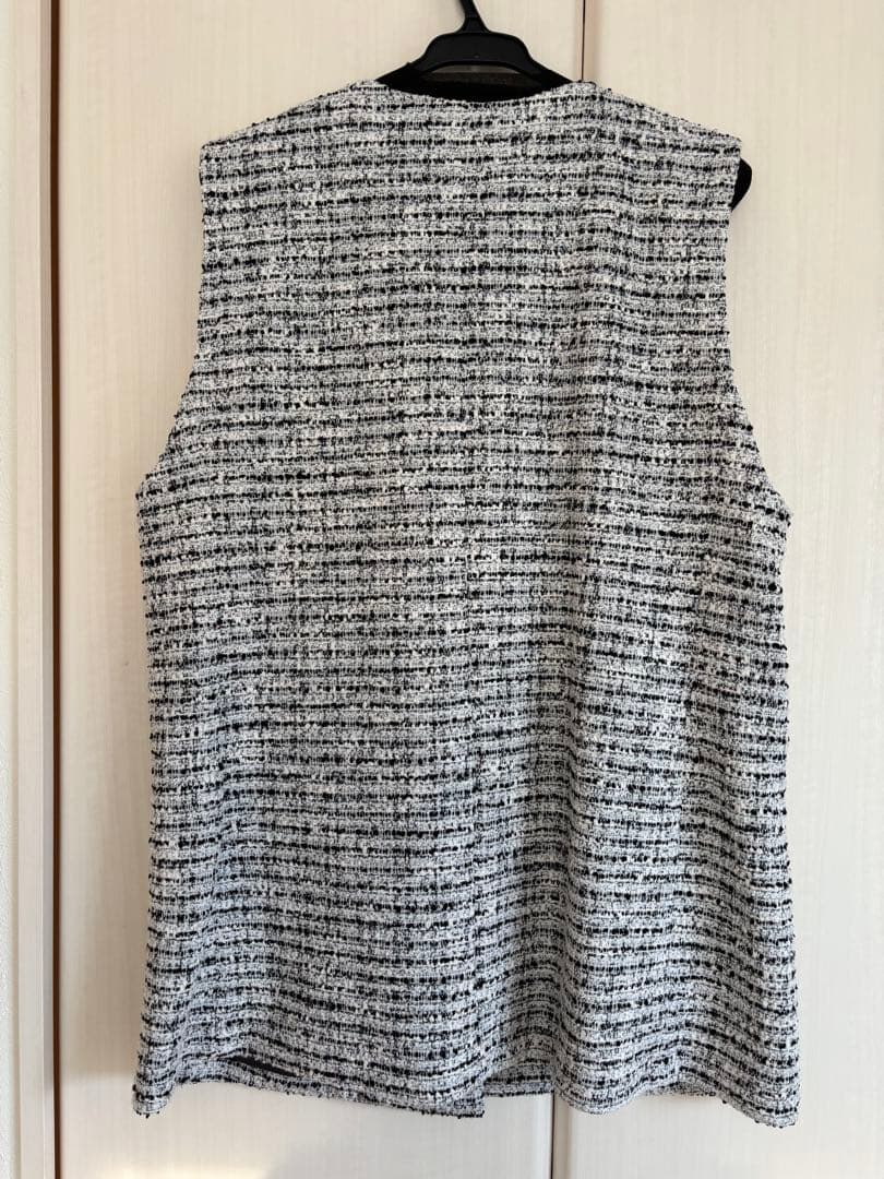 INDIVI ツイードジレ＆ボウタイブラウス