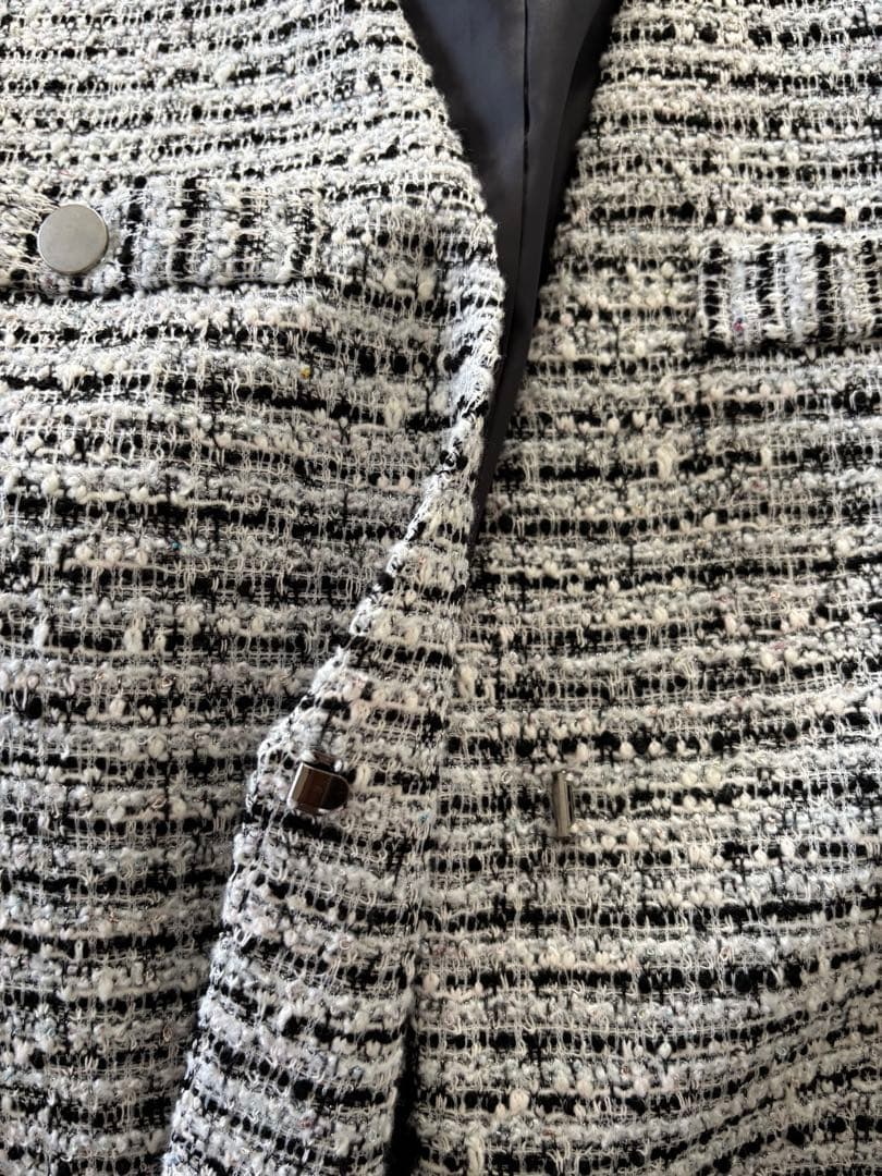 INDIVI ツイードジレ＆ボウタイブラウス