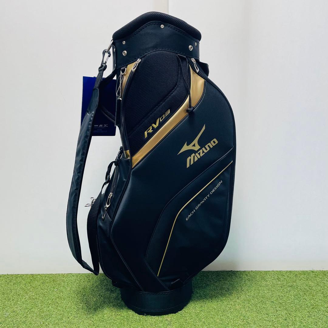 新品未使用 Mizuno ミズノ キャディバッグ ブラック ゴルフ