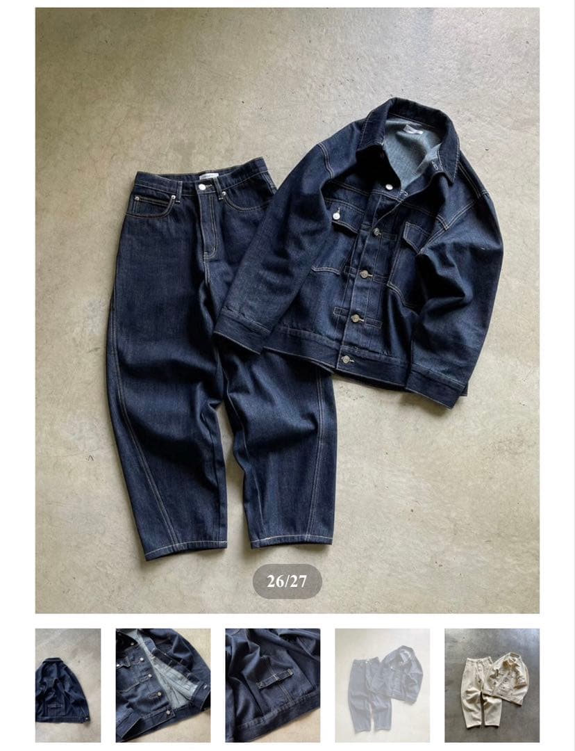 デニムセットアップ