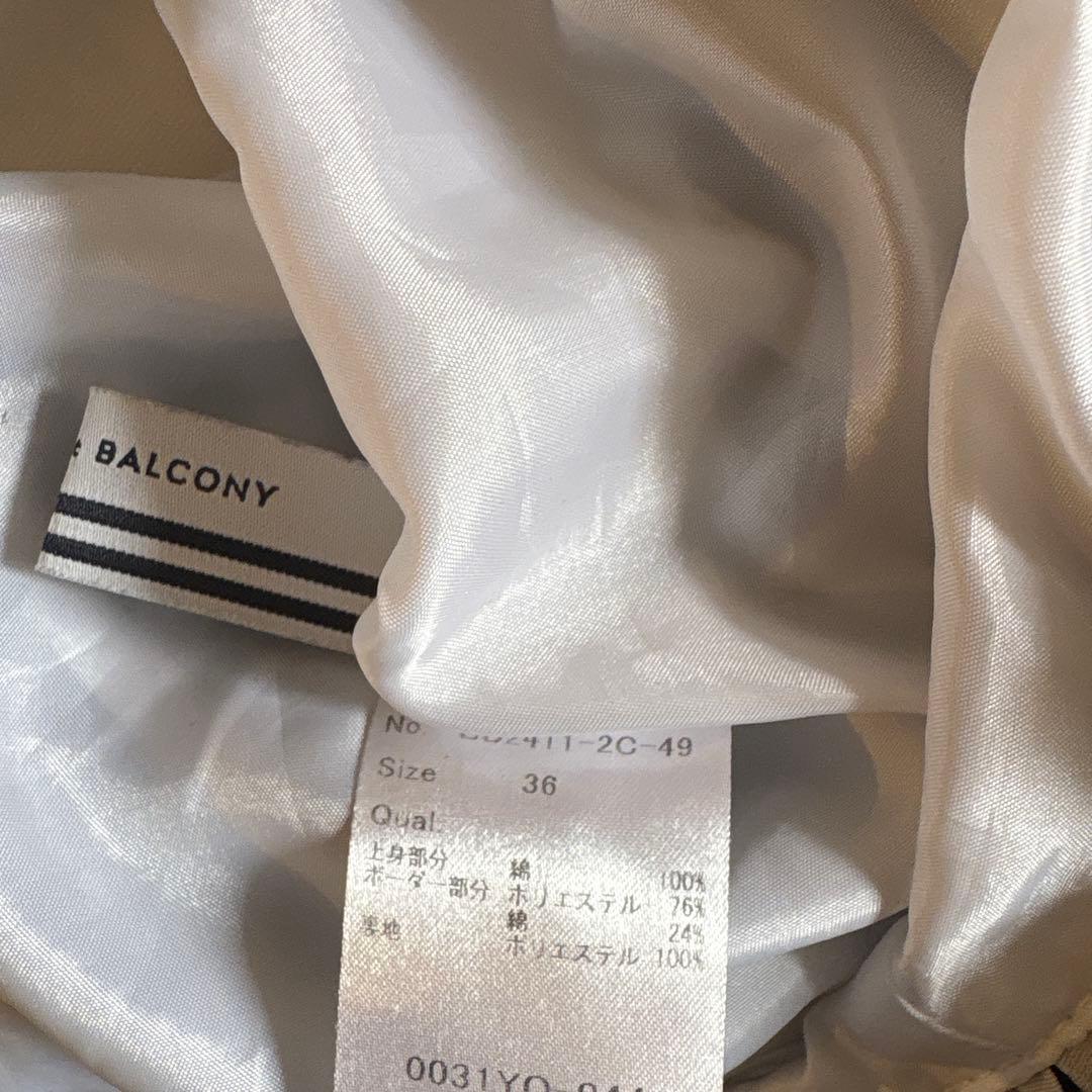 美品BORDERS at BALCONY 半袖　サイズ36