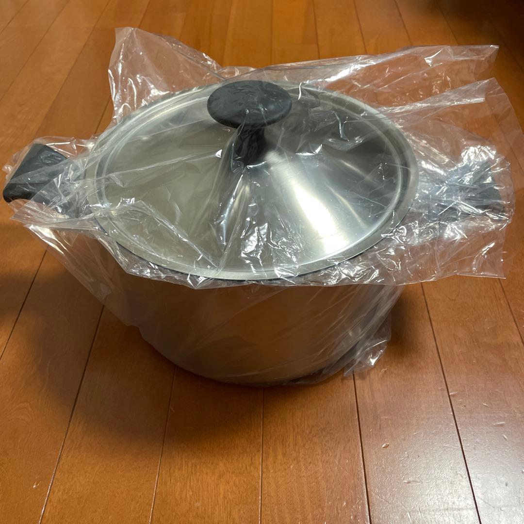 ウルシヤマ金属 両手鍋 24cmtrwー24w トロワディープポット