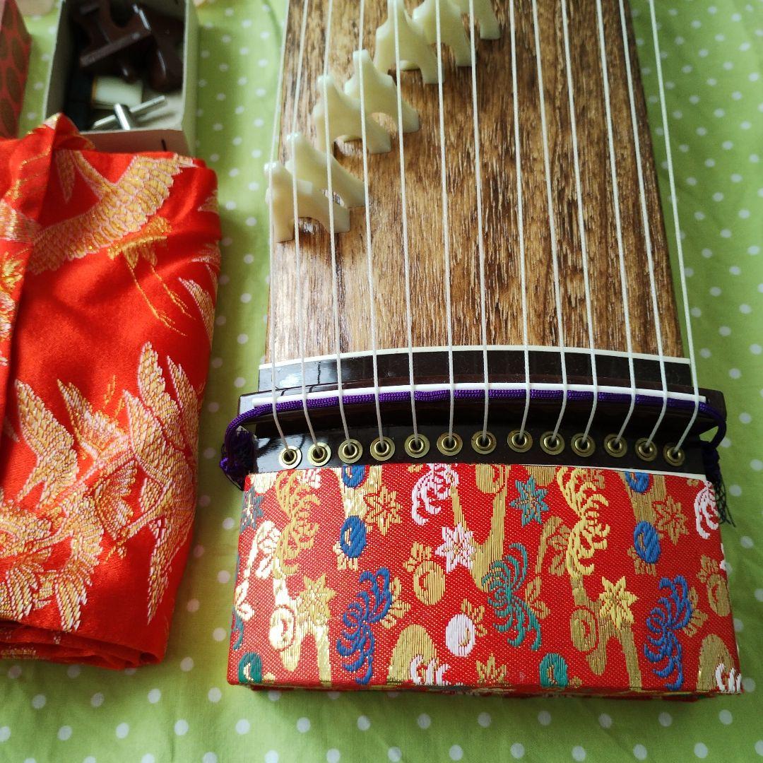 ミニお琴 爪 箱 カバー 教本 付き