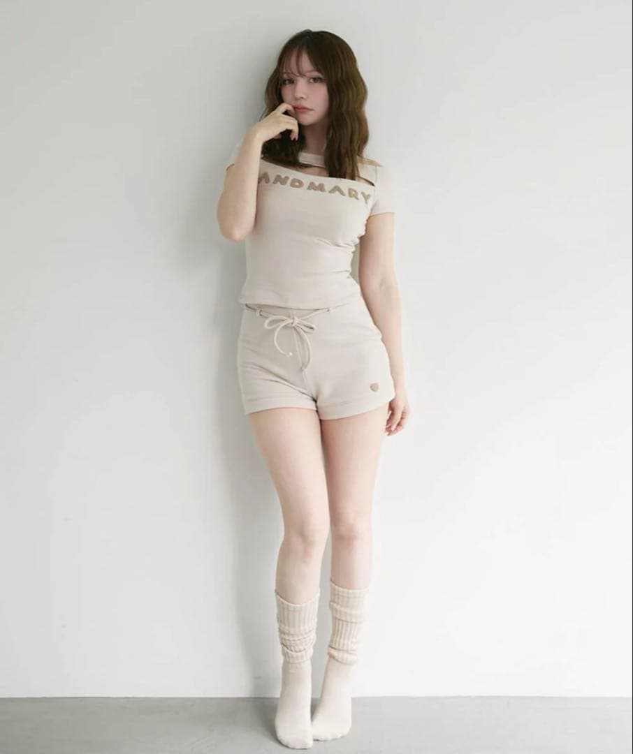 Mary heart pants ベージュ