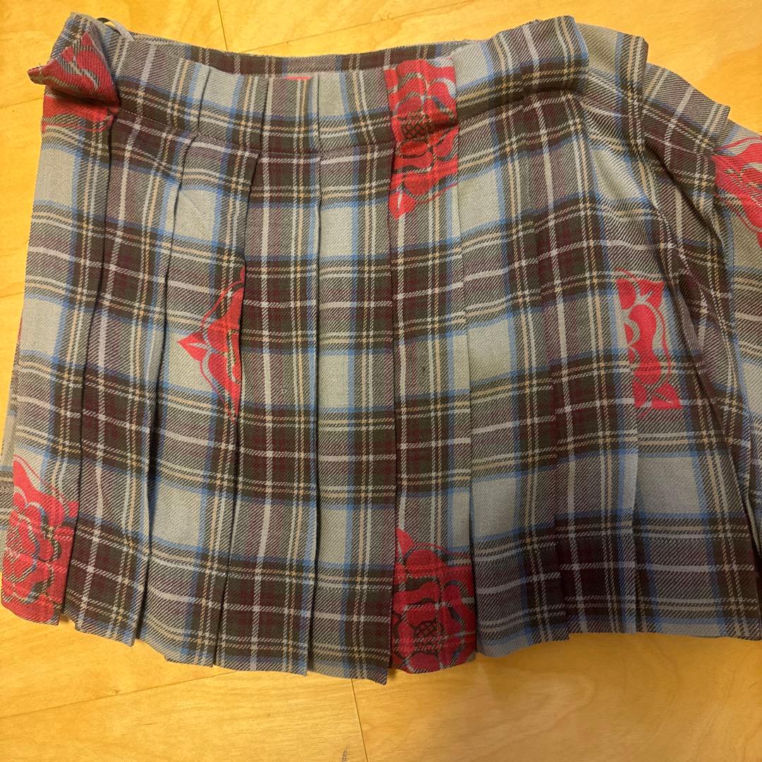 激レア♡Vivienne Westwoodチェックスカートバラ柄♡Mサイズ